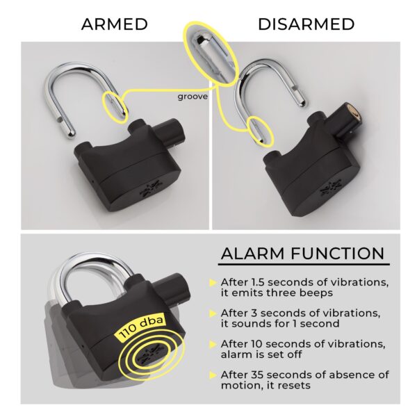 Main Door Alarm Padlock