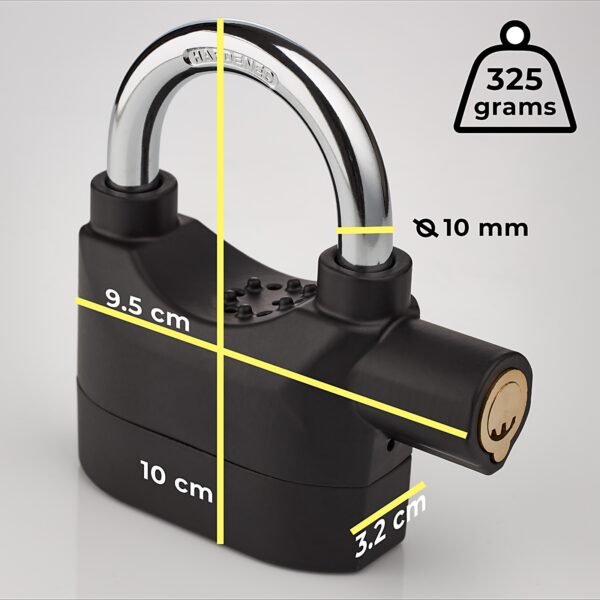 Motion Sensor Alarm Padlock