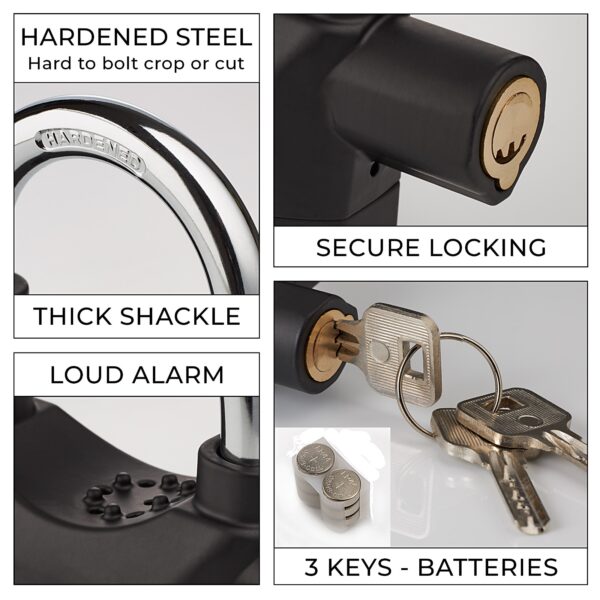 Motion Sensor Alarm Padlock